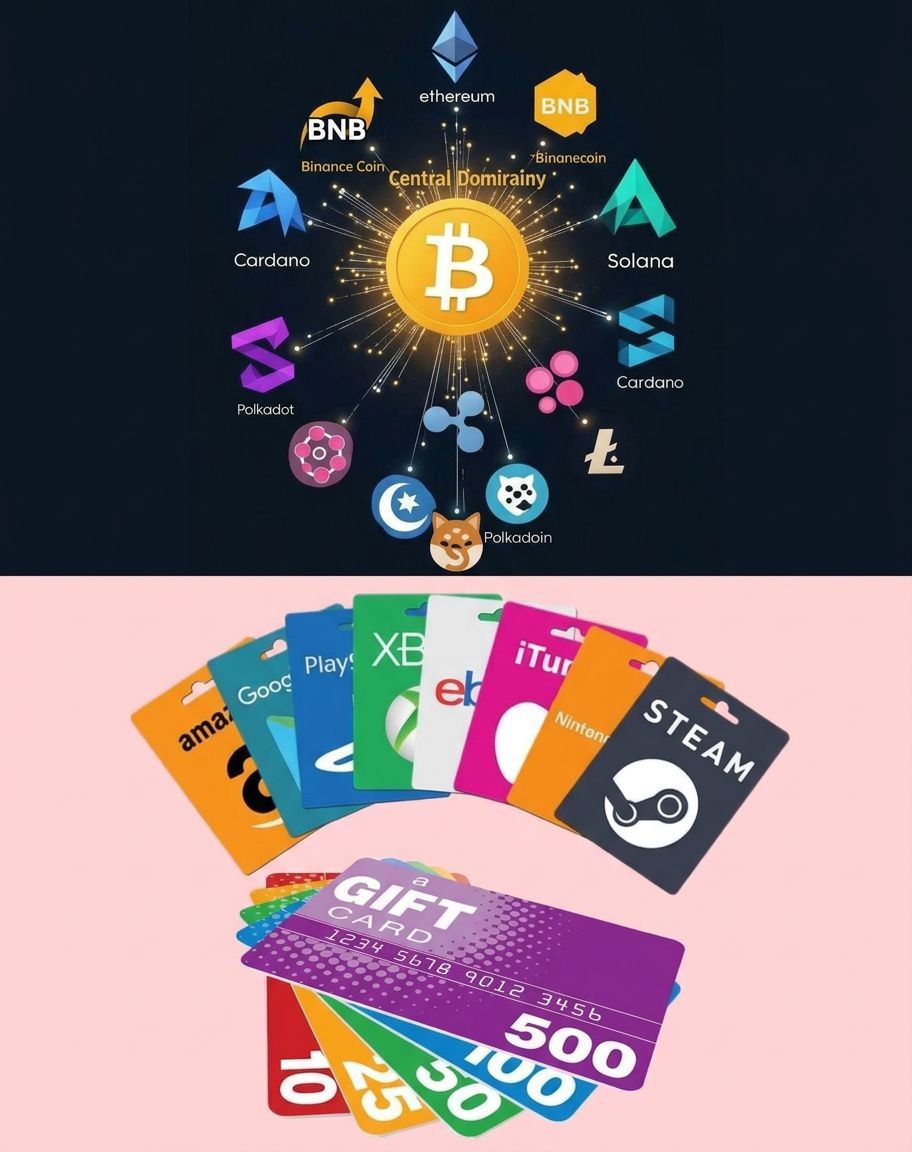 Crypto and giftcards